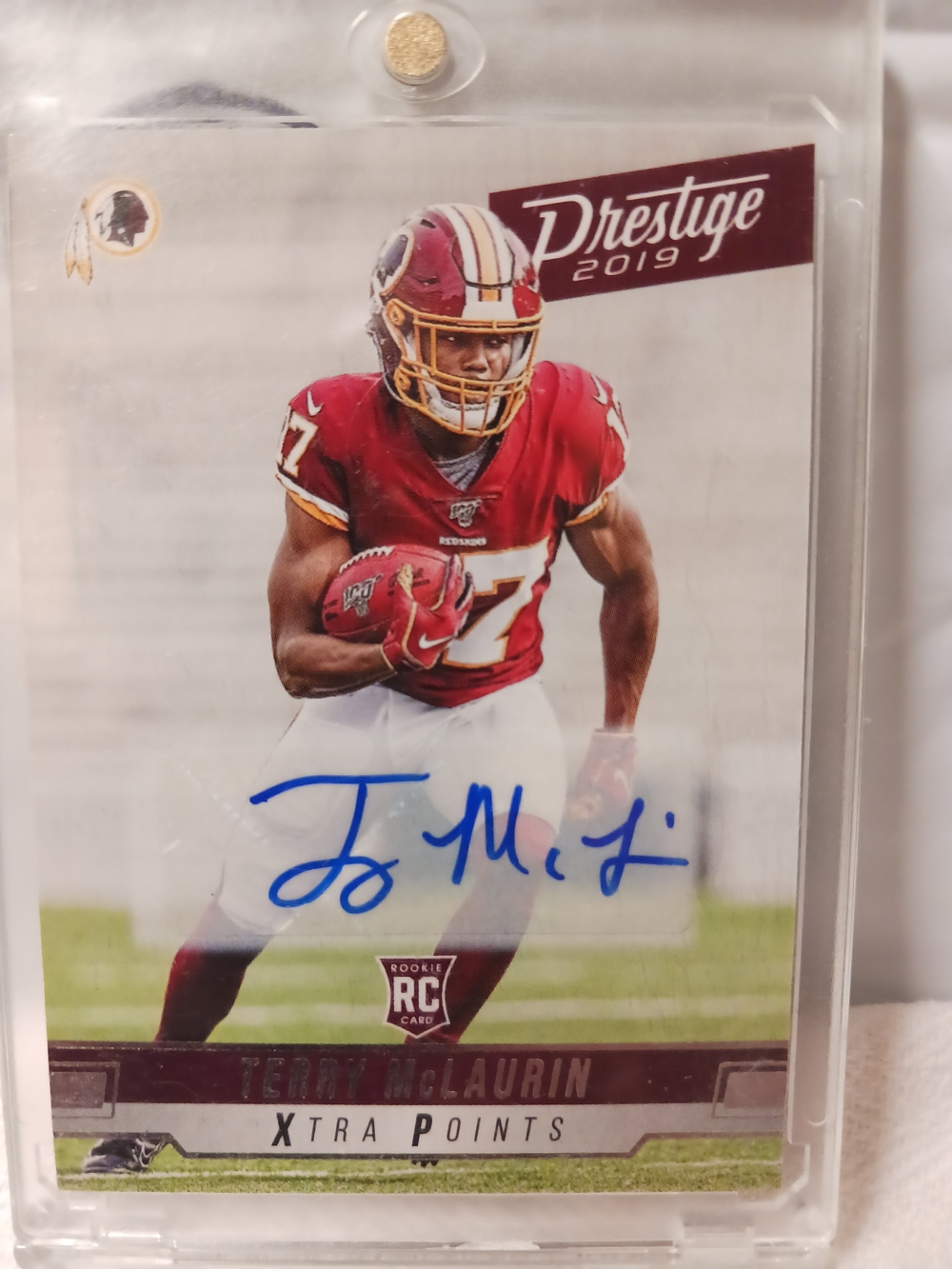 2019Panini PRESTIGE Terry McLaurin ROOKIE AUTOGRAGHED XTRA POINTS
